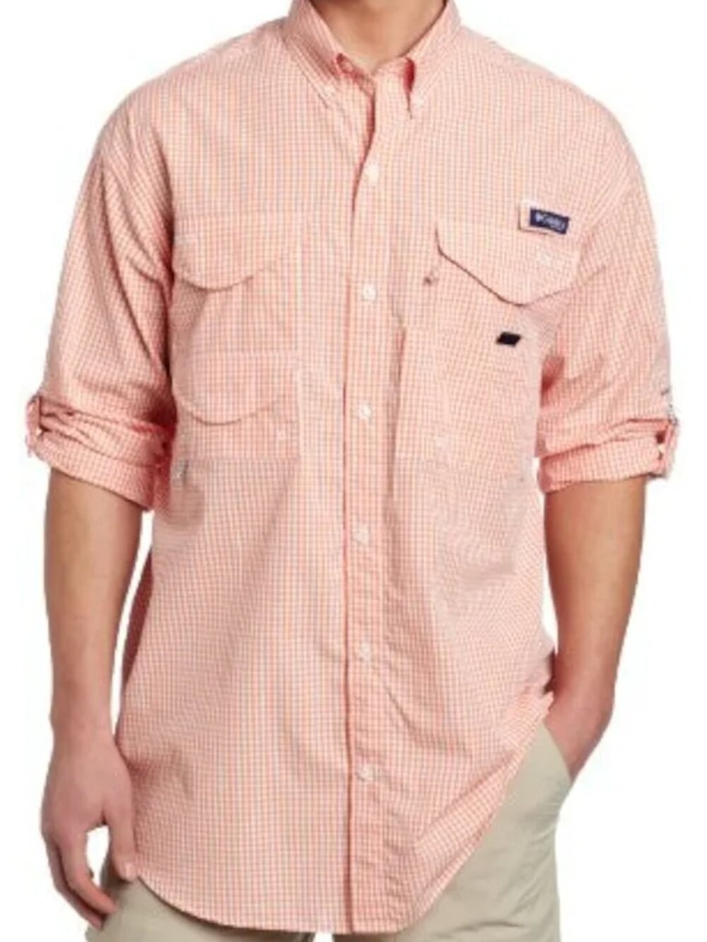 Columbia Men's PFG Bonehead Long Sleeve Gingham Shirt